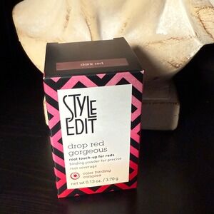 Style Edit Drop Red Gorgeous Root Touch-Up Binding Powder Dark‎ Red 0.13 oz